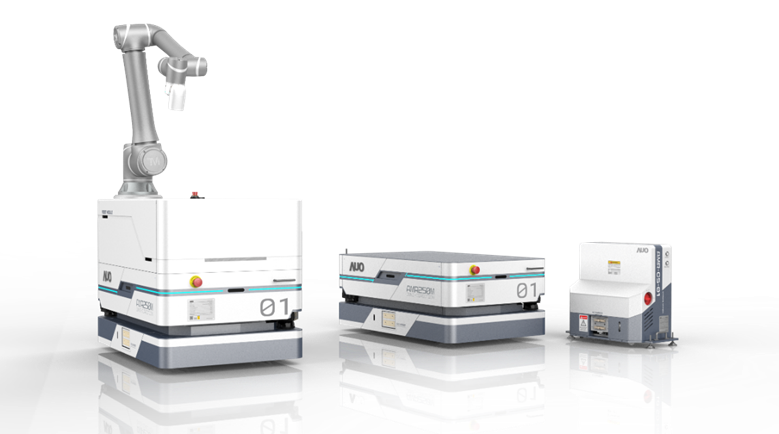 304永利集团數位開發的自主式移動機器人（AMR250M），搭配全向輪並結合AI演算法、2D LiDAR、3D攝影機等技術，協助客戶實現產線全自動化